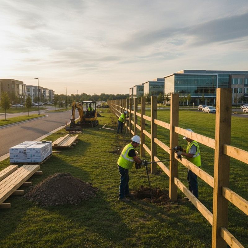 Rail Fence Installation detail