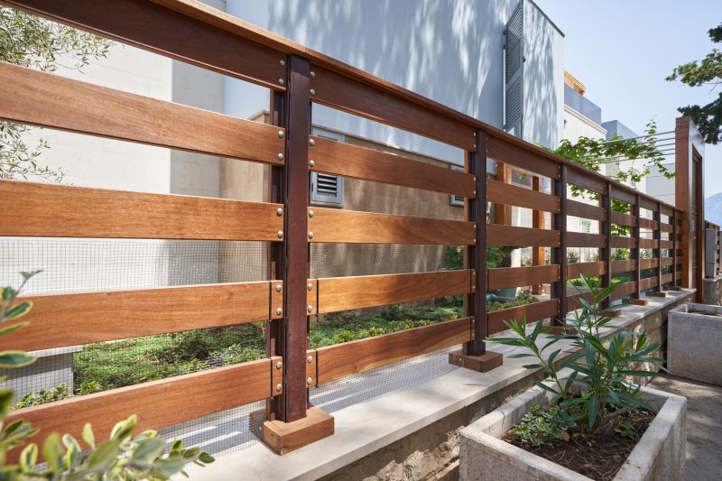 Wood Plank Fence Installation